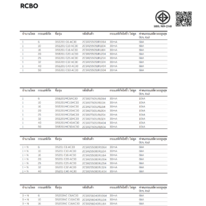 ABB RCBO DSE201 C16 16A 1P AC30 6kA 30mA กันดูดอุปกรณ์ป้องกันไฟฟ้าลัดวงจร กระแสไฟฟ้าเกิน - Image 4