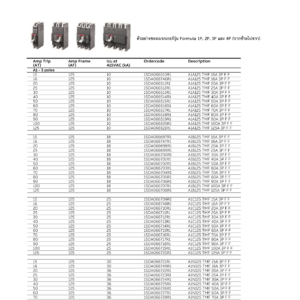 ABB MCCB A1C 125 TMF 20A 3P (25kA) Formula Series เบรกเกอร์ Breaker ใช้เป็นเมนเบรกเกอร์สำหรับไฟ 3เฟส ใช้ได้กับตู้โหลดเซ็นเตอร์รุ่น MC ABB # 1SDA066710R1 - Image 5