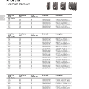 ABB MCCB A2C 250 TMF 160A 3P (25kA) Formula Series เบรกเกอร์ Breaker ใช้เป็นเมนเบรกเกอร์สำหรับไฟ 3เฟส ใช้ได้กับตู้โหลดเซ็นเตอร์รุ่น MC ABB # 1SDA066776R1 - Image 5