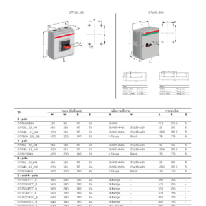 ABB OA1G10 1NO Auxiliary contact Snap-On mountion switch ตำแหน่งติดด้านขวา ใช้กับสวิตซ์ รุ่น OTP16..125 - Image 4