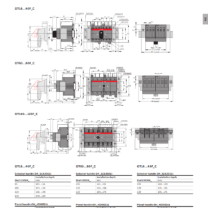 ABB OA2G11 Auxiliary Contact 1NO + 1NC ติดตำแหน่งซ้ายหรือขวา ใช้กับสวิตซ์ Changeover OT16..125F3 - Image 9