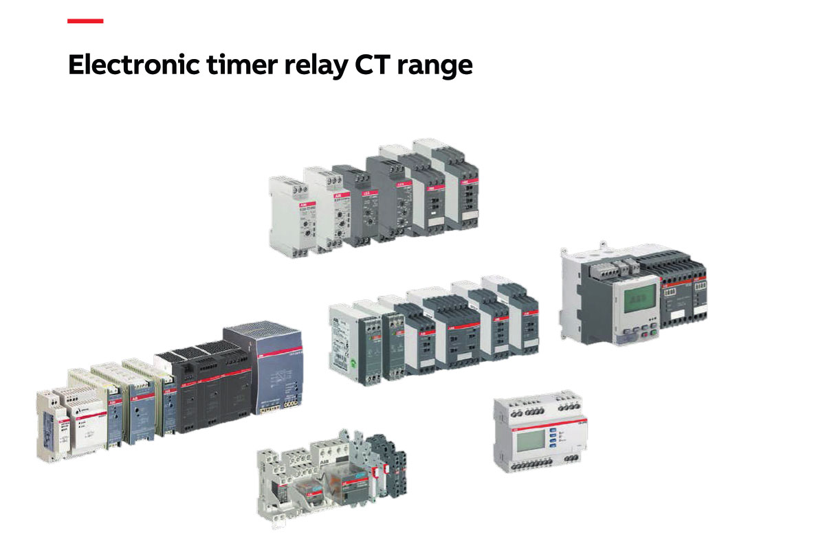 ABB Electronic timer relay CT range