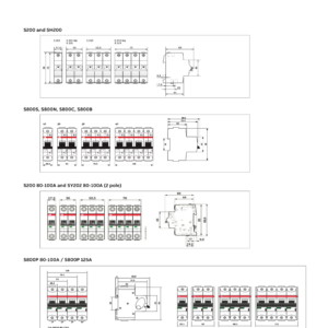 ABB เซอร์กิตเบรกเกอร์ลูกย่อย MCB S203M ( 6A - 63A ) 3P 10kA Miniature Circuit Breaker - Image 5