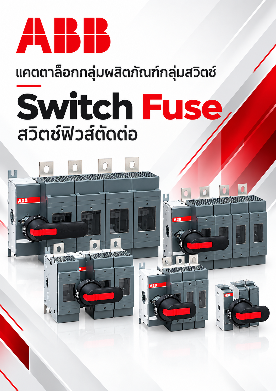 ABB แคตตาล๊อกกลุ่มผลิตภัณฑ์กลุ่มสวิตซ์ Switch Fuse สวิตช์ฟิวส์ตัดต่อ