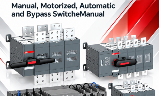 ABB แคตตาล๊อกกลุ่มผลิตภัณฑ์กลุ่มสวิตซ์ Transfer Switches Manual, Motorized, Automatic and Bypass SwitcheManual