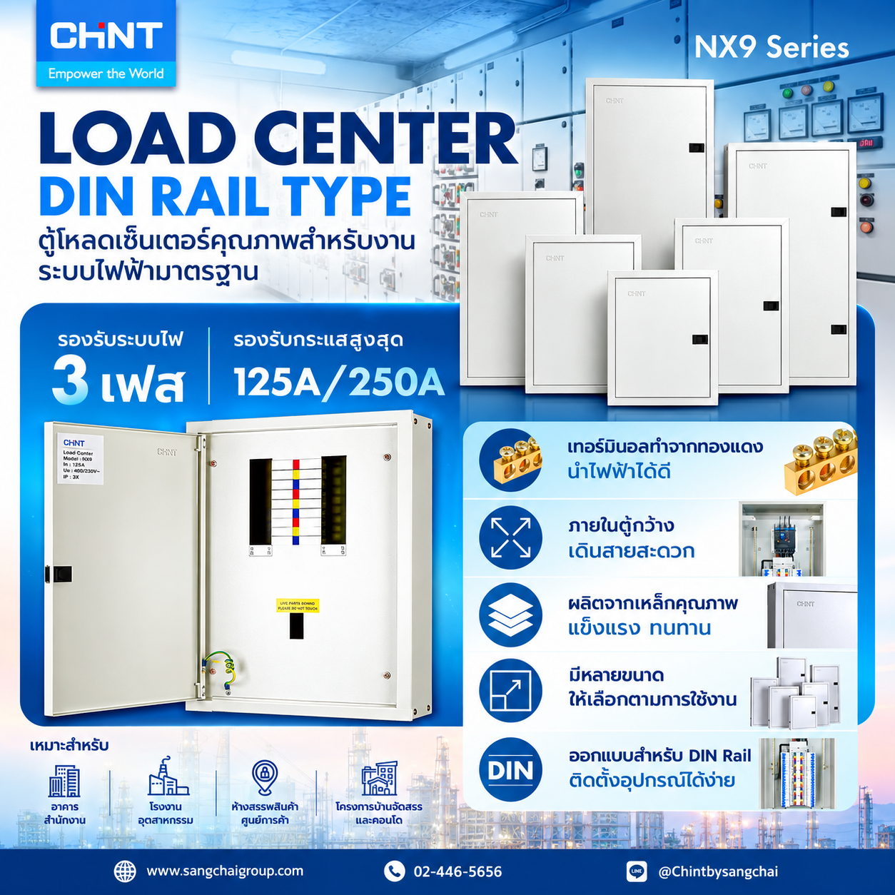 CHINT NX9 Series ตู้ Load Center