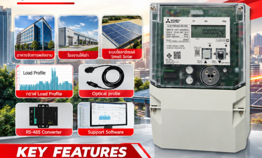Mitsubishi Catalog มิเตอร์อิเล็กทรอนิกส์ SMW110 รุ่น Advance 3 เฟส 4 สาย