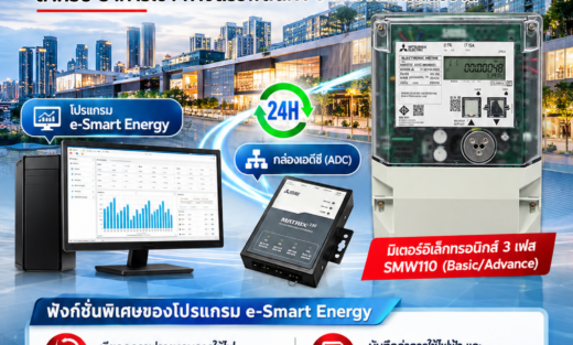 Mitsubishi Catalog เอเอ็มอาร์ GEN3 e-Smart Energy ระบบอ่านมิเตอร์อัตโนมัติ สำหรับ อาคารเช่า ห้างสรรพสินค้า อาคารจัดการพลังงาน