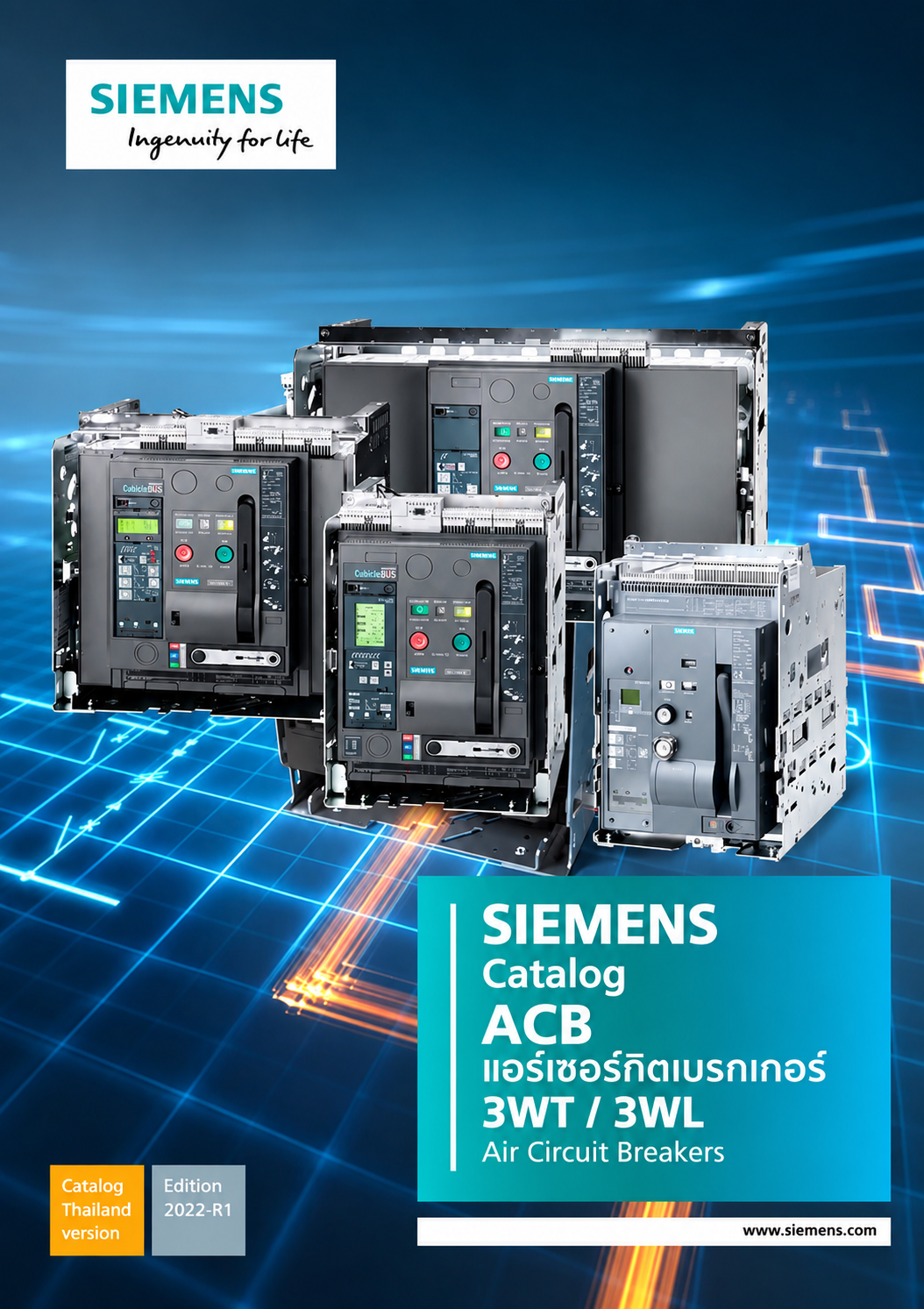 Siemens Catalog ACB แอร์เซอร์กิตเบรกเกอร์ 3WT / 3WL Air Circuit Breakers