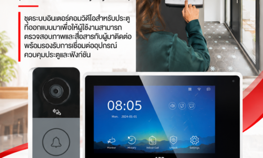 ABB Hello Starter Kit (Video Door Entry System) ชุดระบบอินเตอร์คอมวิดีโอสำหรับประตู ที่ออกแบบมาเพื่อให้ผู้ใช้งานสามารถตรวจสอบภาพและสื่อสารกับผู้มาติดต่อ พร้อมรองรับการเชื่อมต่ออุปกรณ์ควบคุมประตูและฟังก์ชัน