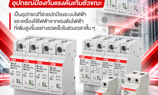 ABB Surge Protective Device (SPD) อุปกรณ์ป้องกันแรงดันเกินชั่วขณะ เป็นอุปกรณ์ที่ช่วยปกป้องระบบไฟฟ้าและเครื่องใช้ไฟฟ้าจากแรงดันไฟฟ้าที่เพิ่มสูงขึ้นอย่างรวดเร็วในช่วงเวลาสั้น ๆ