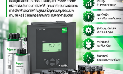 Schneider Electric Power Factor Correction (PFC) คือกลุ่มผลิตภัณฑ์สำหรับปรับปรุงค่า Power Factor หรือค่าตัวประกอบกำลังไฟฟ้า โดยอาศัยอุปกรณ์ชดเชยกำลังไฟฟ้ารีแอกทีฟ โซลูชันมีทั้งชุดควบคุมอัตโนมัติ คาปาซิเตอร์ รีแอกเตอร์ลดผลกระทบจากฮาร์มอนิก